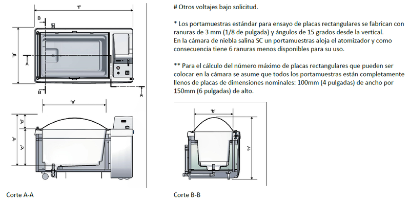 cámaras de corrosión marca Neurtek