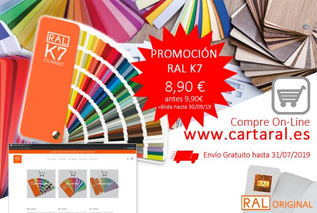 Cartas de colores RAL en Promoción.