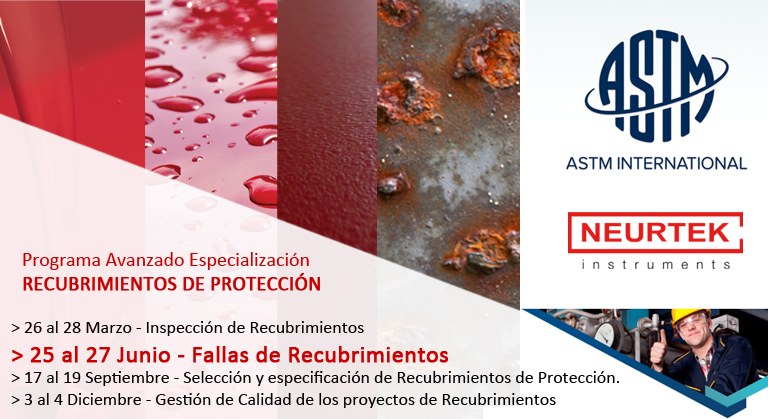 Especialízate con ASTM en Recubrimientos de Protección.