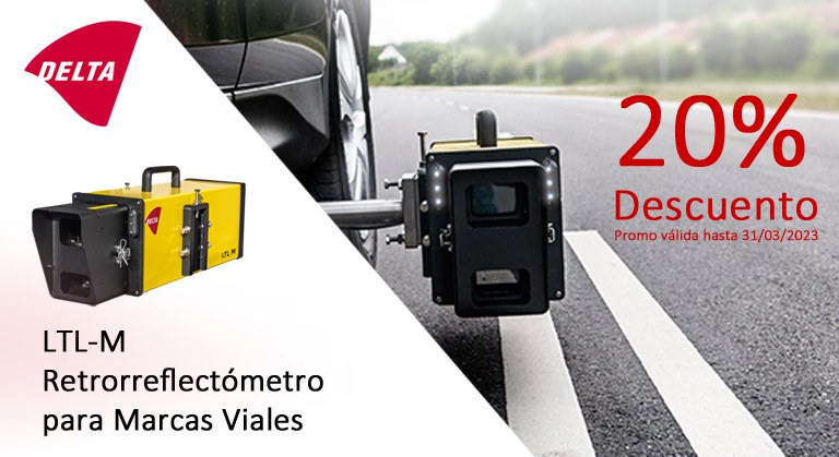 Retrorreflectómetro móvil DELTA LTL-M, en promoción especial con 20% descuento