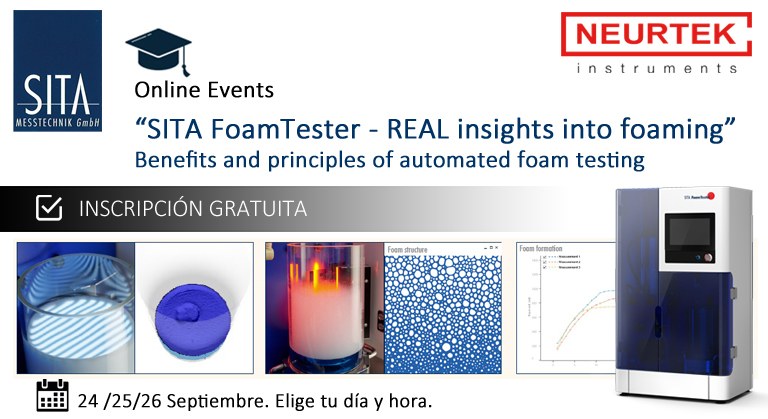 Seminario Online sobre el SITA FoamTester, una visión real de la formación de espuma