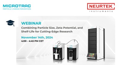 Webinar "Combinando tamaño de partícula, potencial zeta y vida útil para una investigación de vanguardia"