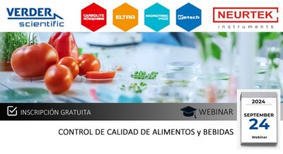 Webinar "Control de Calidad en Alimentación y Bebidas"