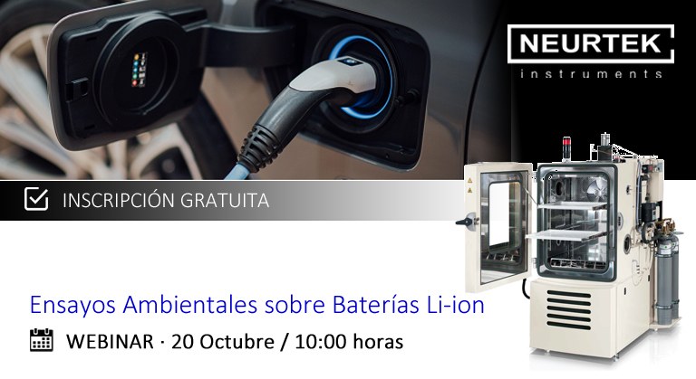 Webinar Ensayos Ambientales sobre baterías Li-Ion