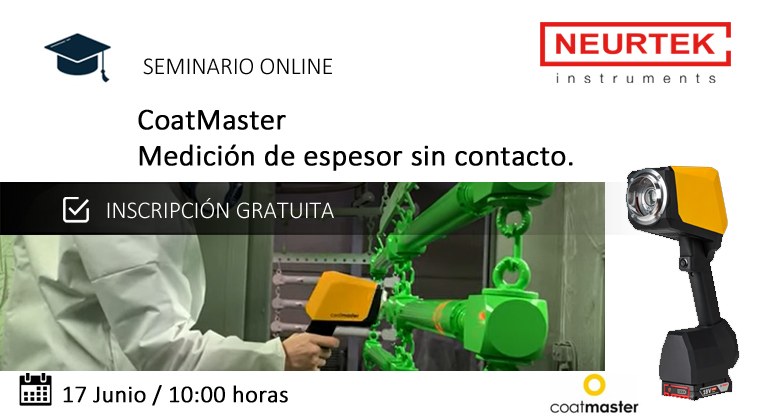 Webinar Gratuita. Coatmaster: Medidor de espesor sin contacto.