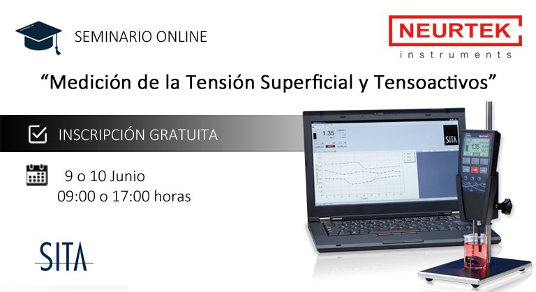 Webinar Gratuita. Medición de la Tensión Superficial y los Tensioactivos.