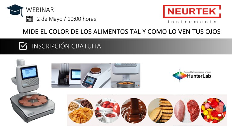 Webinar, Mide el Color de los alimentos tal y como ven tus ojos